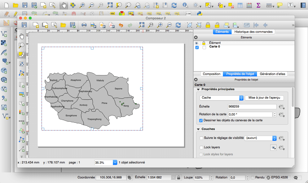 Placer la première carte dans le composeur